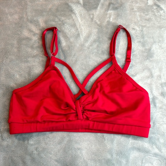Rare Bombshell Sportswear Red Sports Bra Size Medium - Picture 7 of 11